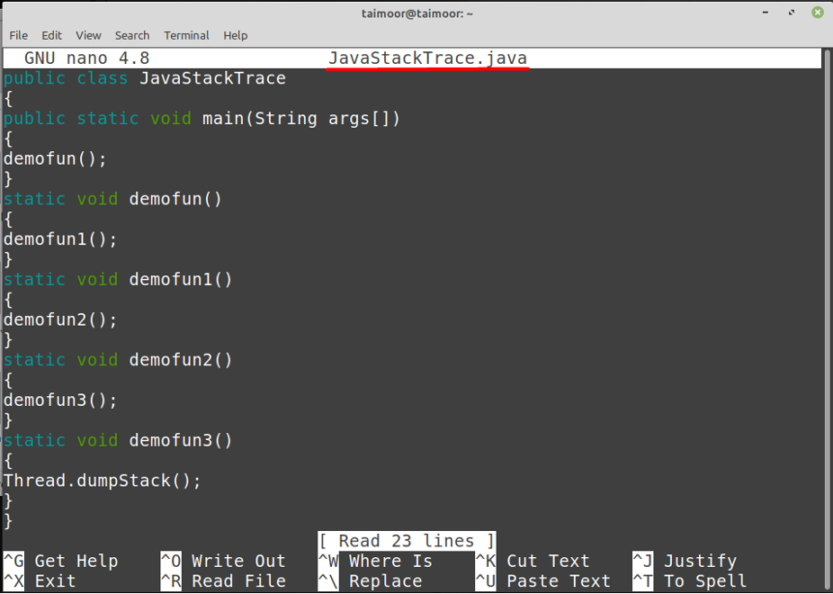 How To Stack Trace A Running Process In Java