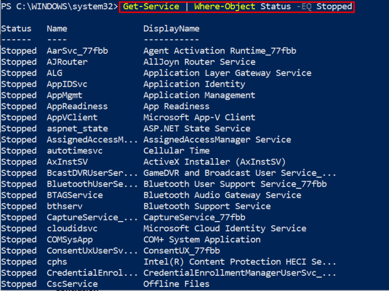 powershell-where-object-clause