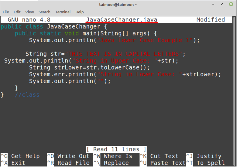 How To Use ToLowerCase Function In Java