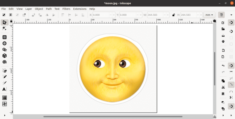 inkscape rotate object