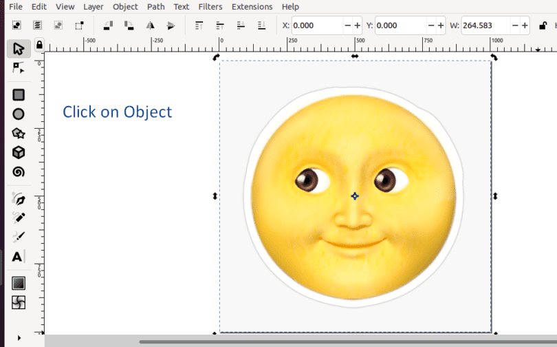 How to rotate object in Inkscape