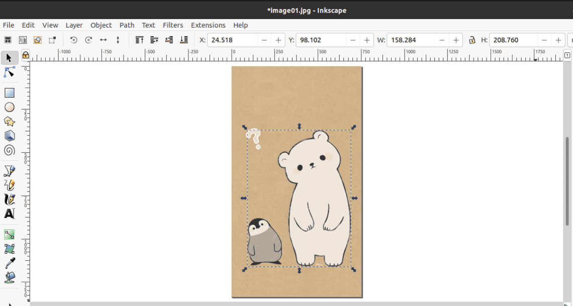 How to rotate object in Inkscape