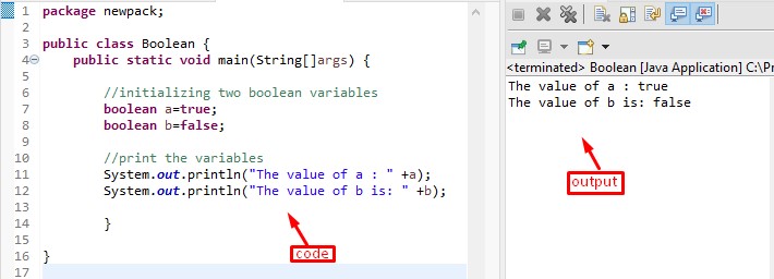 how to make boolean method in java