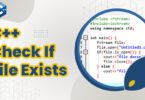C++ Check If File Exists