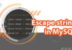 Escape string in MySQL