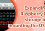 Expanding Raspberry Pi storage by mounting the USB