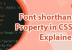 Font shorthand Property in CSS | Explained