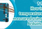 How is temperature measured using Arduino