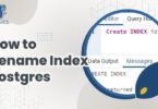 How to Rename Index Postgres