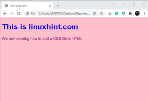 How To Add A CSS File In HTML