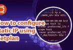 How to configure static IP using Netplan
