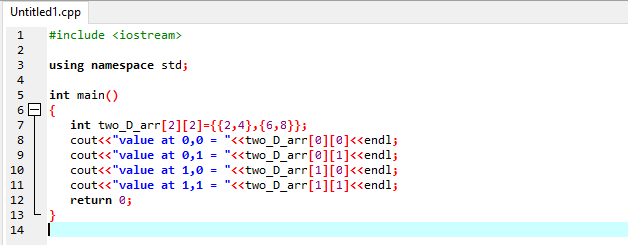 C return main. Array initialization c++. Invalid array Assignment. In_array('no', [true]).