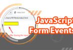 JavaScript Form Events