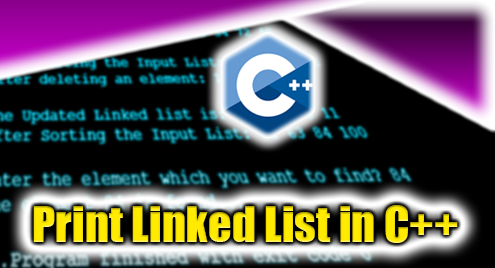 Lækker instruktør Ud over Print Linked List in C++
