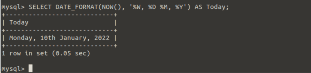 mysql-date-format