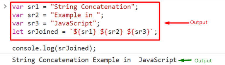 String Concatenation in JavaScript