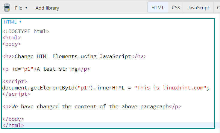 In Balia Di Rinascita Leccare Javascript Innerhtml To String Clarelittleford