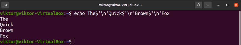 How to Echo Newline in Bash