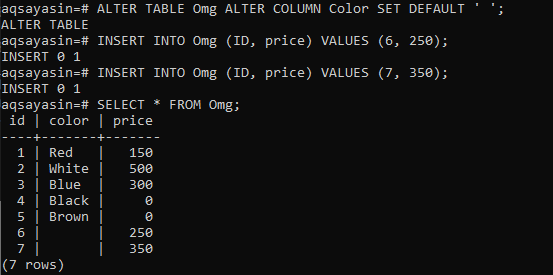 postgres-default-values