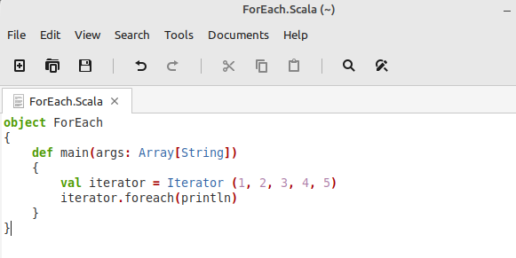 scala-foreach-iteration