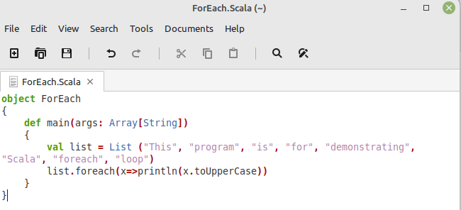 scala-foreach-iteration