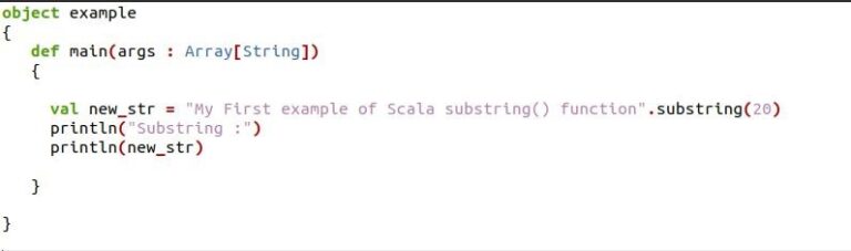 scala-substring-function