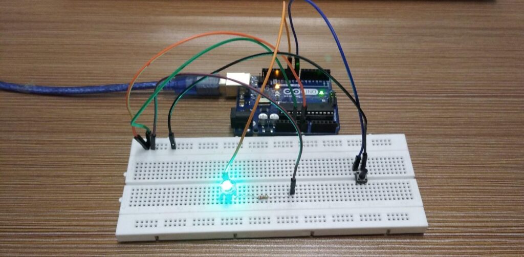 arduino 2 push button 1 led code