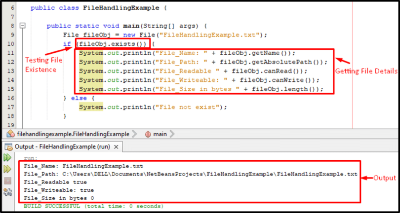 File Handling Methods In Java