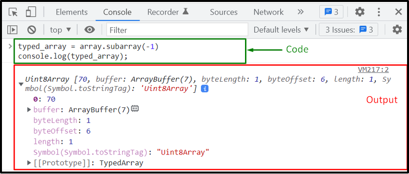 JavaScript TypedArray Subarray() Method