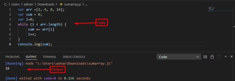 how-to-find-the-sum-of-an-array-of-numbers-in-javascript