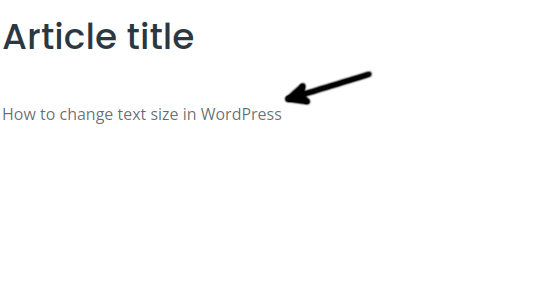 how-do-i-change-the-size-of-text-in-wordpress