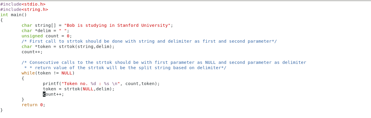 Split String Without Removing Delimiter C