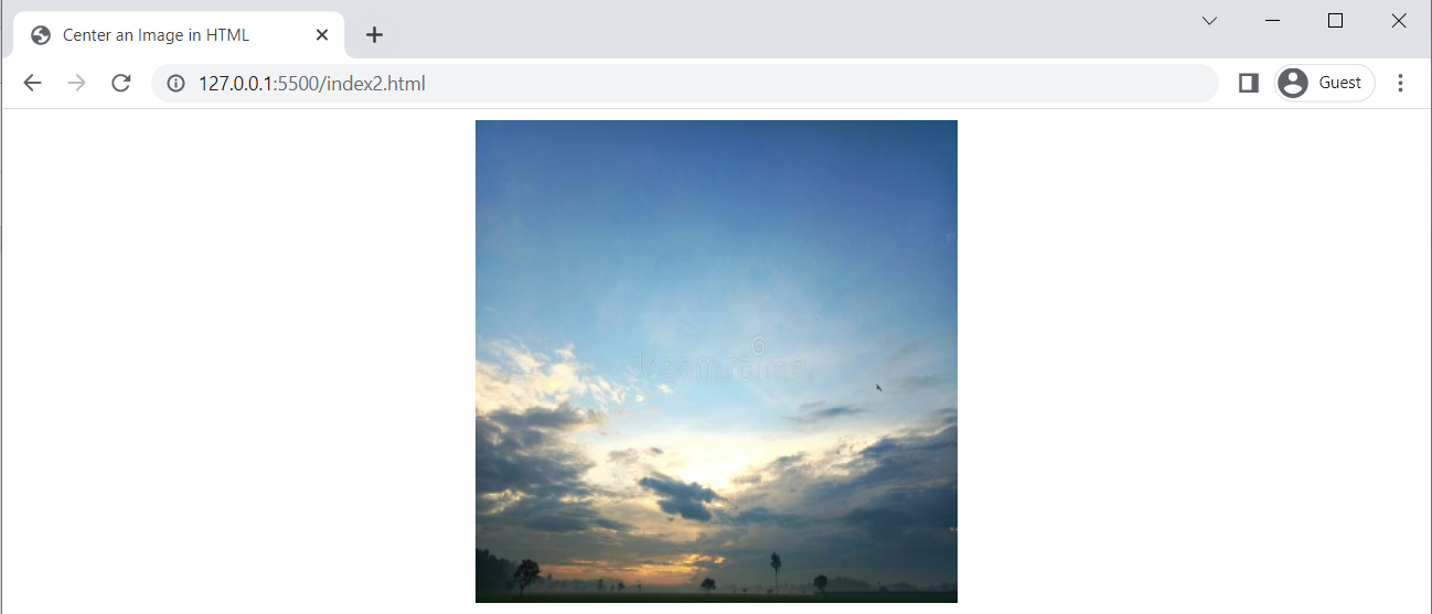 How To Center An Image In Html