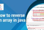 How to reverse an array in java