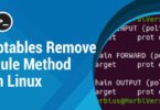 Iptables Remove Rule Method in Linux