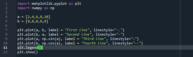 Matplotlib Plot Multiple Lines