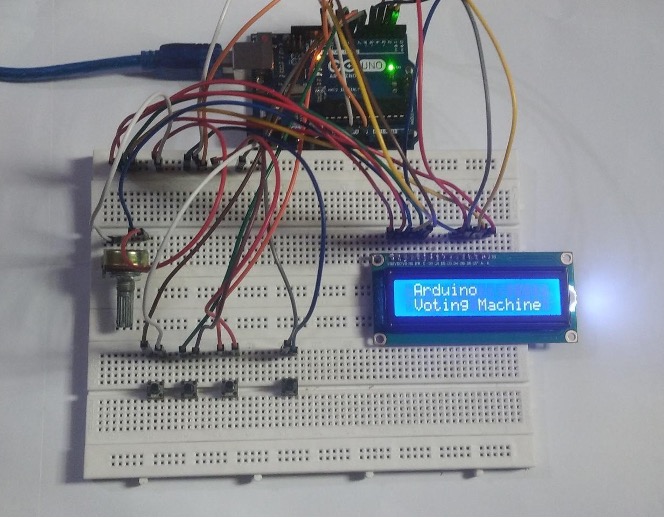 Making Smart Electronic Voting Machine Arduino 7852