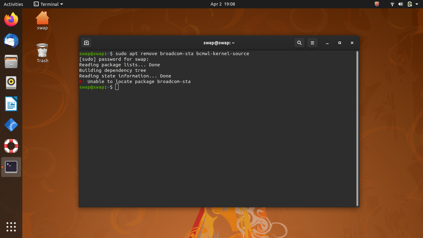 installing broadcom wireless driver linux