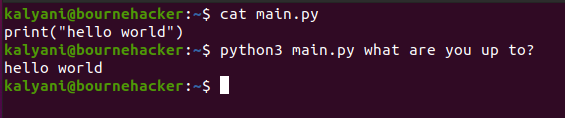 sys-argv-in-python