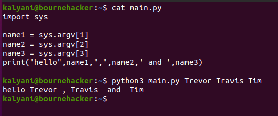 sys-argv-in-python