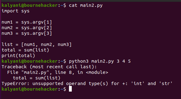 sys-argv-in-python