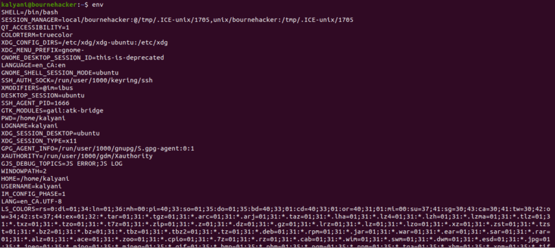 Show PATH Of Environment Variables