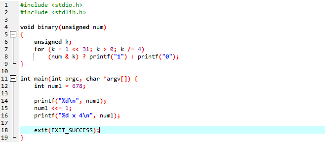Arithmetic Shift and Logical Shift in C