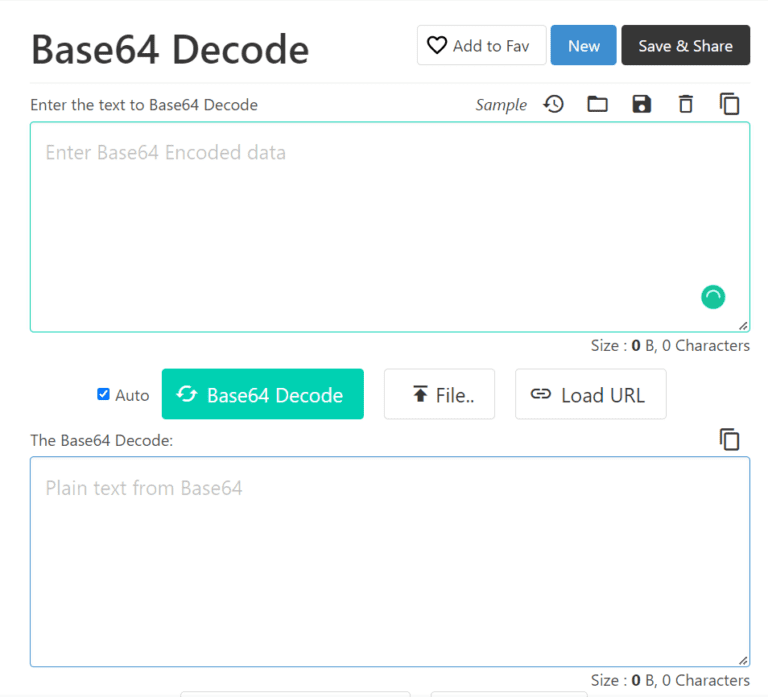 Base64 Decode Online