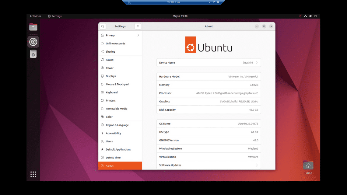 remote control ubuntu desktop