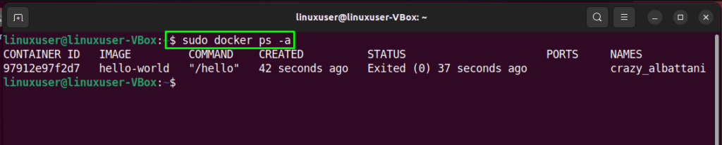 Docker sudo not found. Docker sudo not found