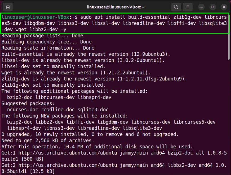 Apt install python3 xyz. Ubuntu install python@3.8. ubuntu 22.04. wget linux. linux ubuntu 22.04 folder.