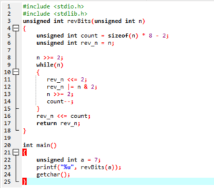 How to bit flip in C