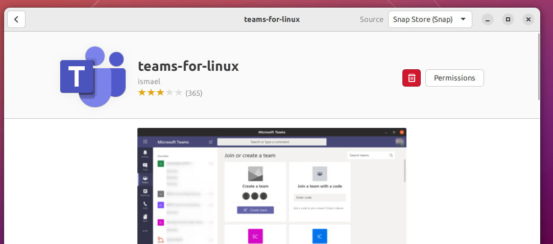 How to install Microsoft Teams on Ubuntu  (LTS)