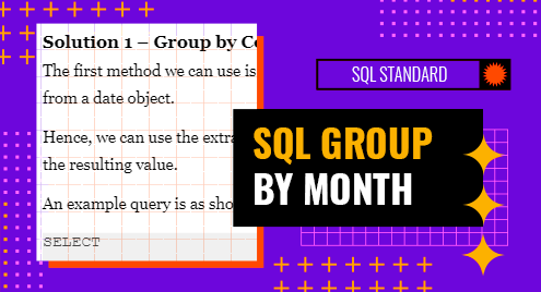 Sql Group By Month